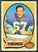 1970 Topps football card #108: Grady Alderman
