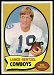 1970 Topps Lance Rentzel football card