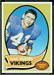1970 Topps Dave Osborn football card