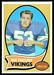 1970 Topps football card #158: Mick Tingelhoff