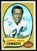 1970 Topps football card #164: Cornell Green