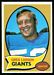 1970 Topps Greg Larson football card