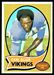 1970 Topps Carl Eller football card