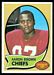 1970 Topps football card #202: Aaron Brown