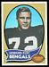 1970 Topps football card #211: Howard Fest