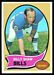 1970 Topps Billy Shaw football card