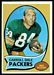 1970 Topps football card #232: Carroll Dale