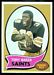 1970 Topps Tony Baker football card