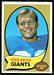 1970 Topps football card #247: Fred Dryer