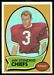 1970 Topps football card #25: Jan Stenerud