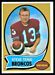 1970 Topps Steve Tensi football card