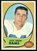 1970 Topps Jack Snow football card