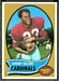 1970 Topps Johnny Roland football card