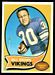 1970 Topps football card #83: Bill Brown