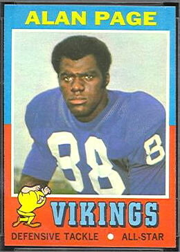 Alan Page 1971 Topps football card