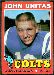 1971 Topps John Unitas football card
