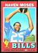1971 Topps football card #112: Haven Moses