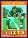 1971 Topps Dave Herman football card