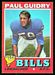 1971 Topps Paul Guidry football card