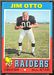 1971 Topps Jim Otto football card