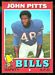 1971 Topps John Pitts football card