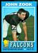 1971 Topps football card #166: John Zook