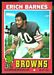 1971 Topps football card #168: Erich Barnes