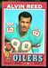 1971 Topps Alvin Reed football card