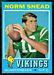 1971 Topps Norm Snead football card