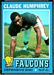1971 Topps Claude Humphrey football card
