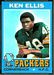 1971 Topps Ken Ellis football card