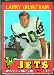 1971 Topps Larry Grantham football card