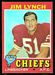 1971 Topps football card #232: Jim Lynch