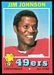 1971 Topps Jim Johnson football card