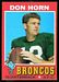 1971 Topps football card #59: Don Horn
