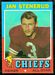 1971 Topps football card #61: Jan Stenerud