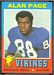 1971 Topps Alan Page football card