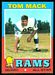 1971 Topps Tom Mack football card