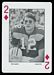 1972 Auburn Playing Cards football card #2D: Ted Smith