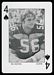 1972 Auburn Playing Cards Bill Newton football card