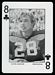 1972 Auburn Playing Cards football card #8C: David Langner
