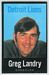 1972 NFLPA Iron Ons Greg Landry football card