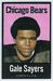 1972 NFLPA Iron Ons Gale Sayers football card