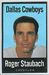 1972 NFLPA Iron Ons Roger Staubach football card