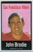 1972 NFLPA Iron Ons John Brodie football card