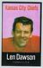 1972 NFLPA Iron Ons Len Dawson football card