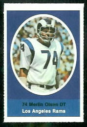 Merlin Olsen 1972 Sunoco Stamp