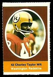 Charley Taylor 1972 Sunoco football stamp