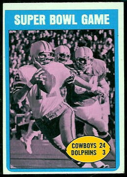 Super Bowl VI 1972 Topps football card