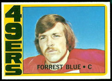 Forrest Blue 1972 Topps rookie football card